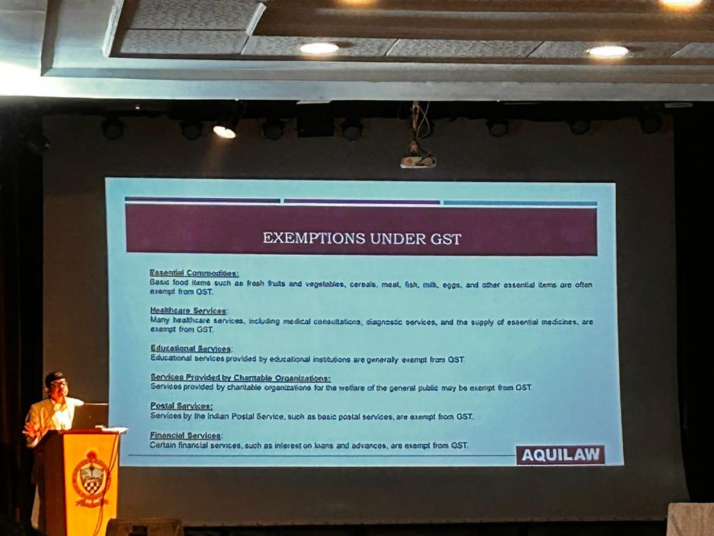 Our Executive Director and Head of Indirect Tax, Mr. Rajarshi Dasgupta was invited by the prestigious St. Xavier's College (Autonomous), Kolkata College to address 300 BCOM (H) students and share his insights on Goods and Services Tax (GST)