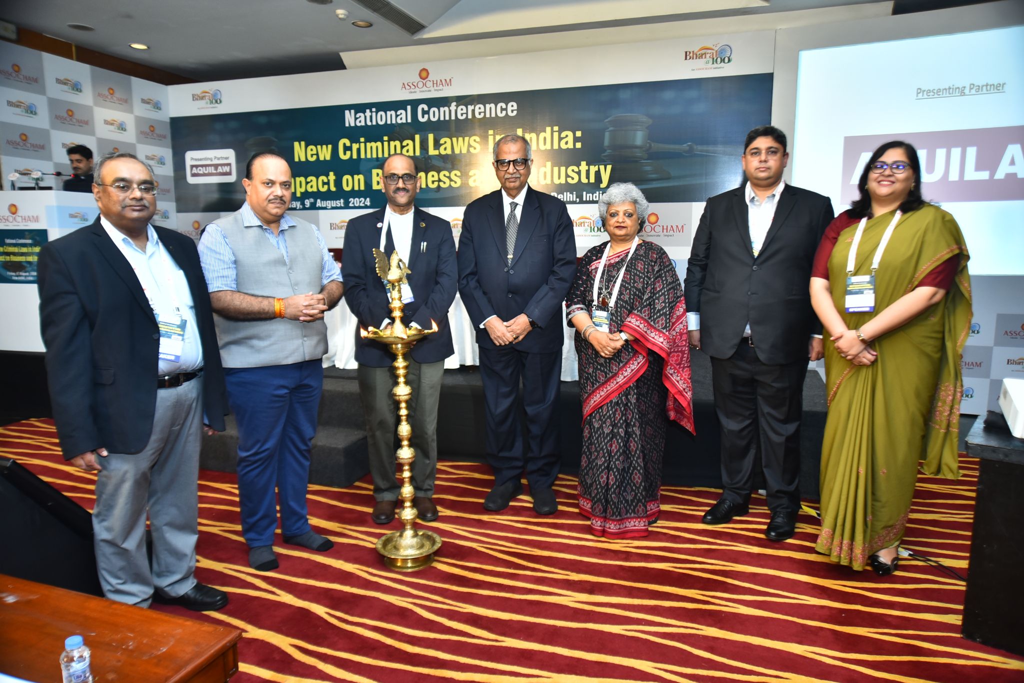 We at AQUILAW are thrilled to share that our recent National Conference, held in collaboration with ASSOCHAM (The Associated Chambers of Commerce and Industry of India) on August 9, 2024, was a resounding success!