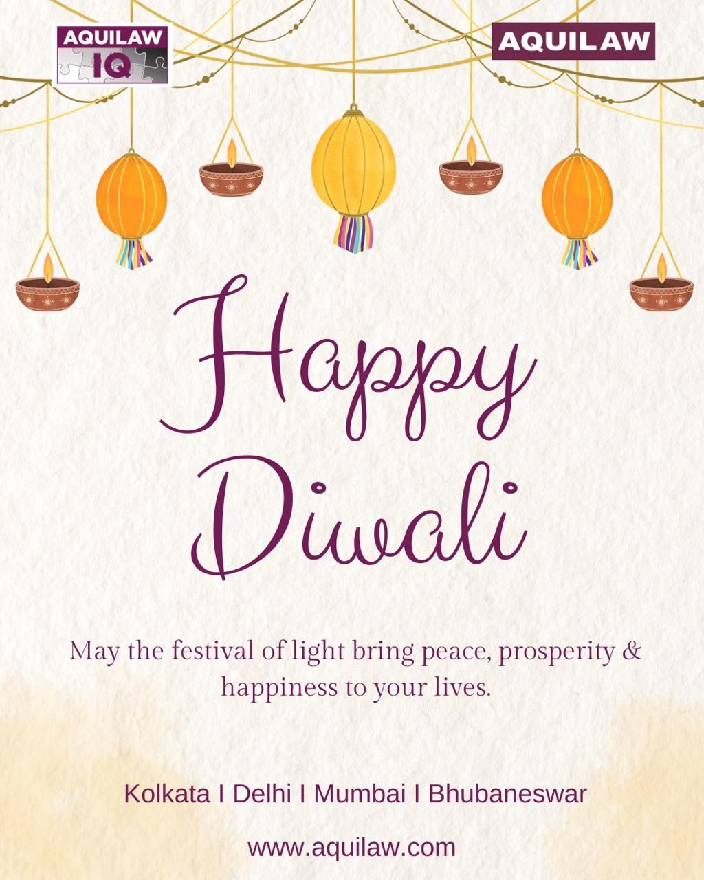 AQUILAW’s Diwali Puja & celebrations across offices !