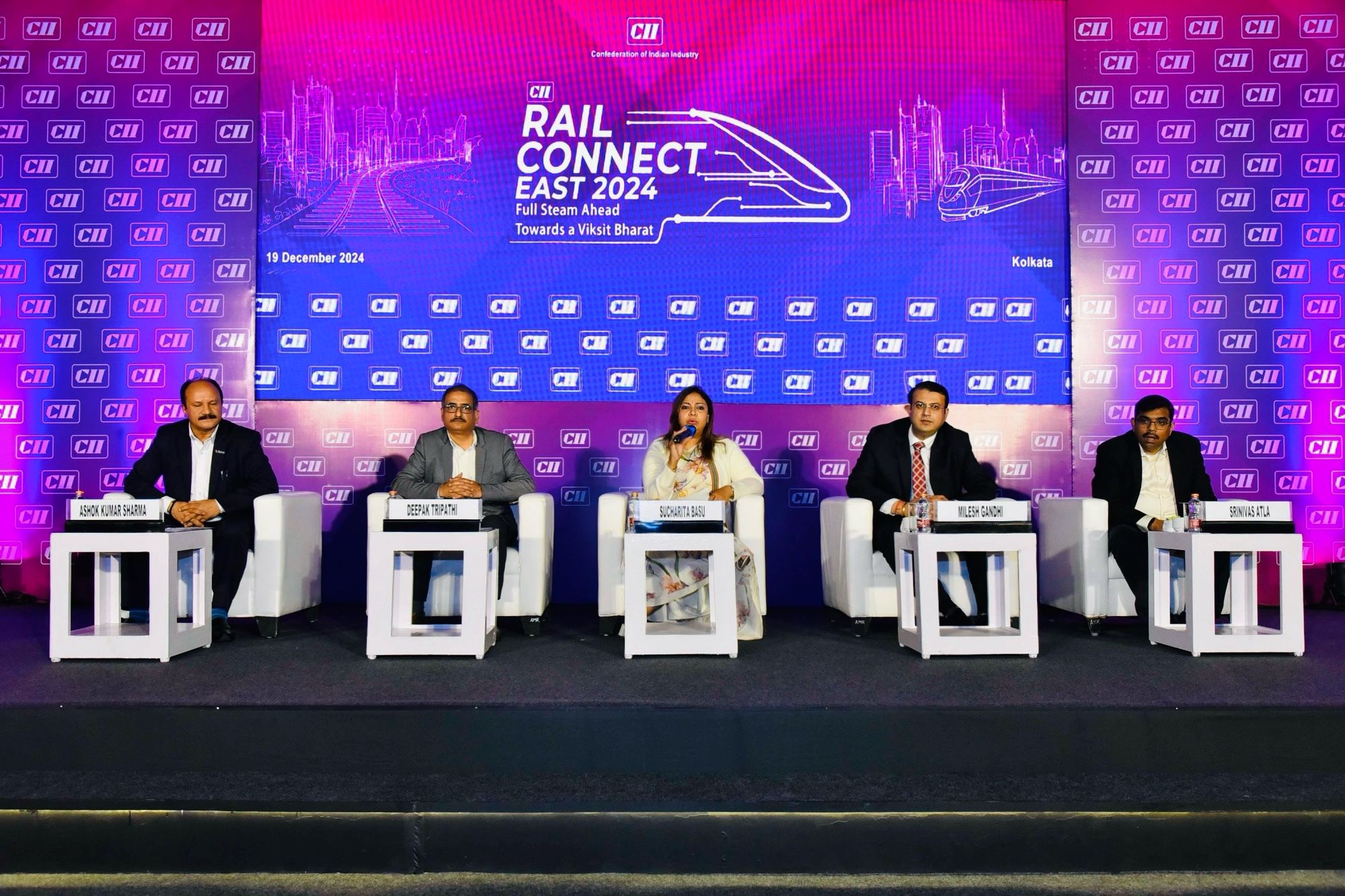 Our Managing Partner, Sucharita Basu was the interlocutor for the Session “Building Competitiveness and Creating Global Footprints” of the Railway sector at Rail Connect East 2024 of Confederation of Indian Industry.