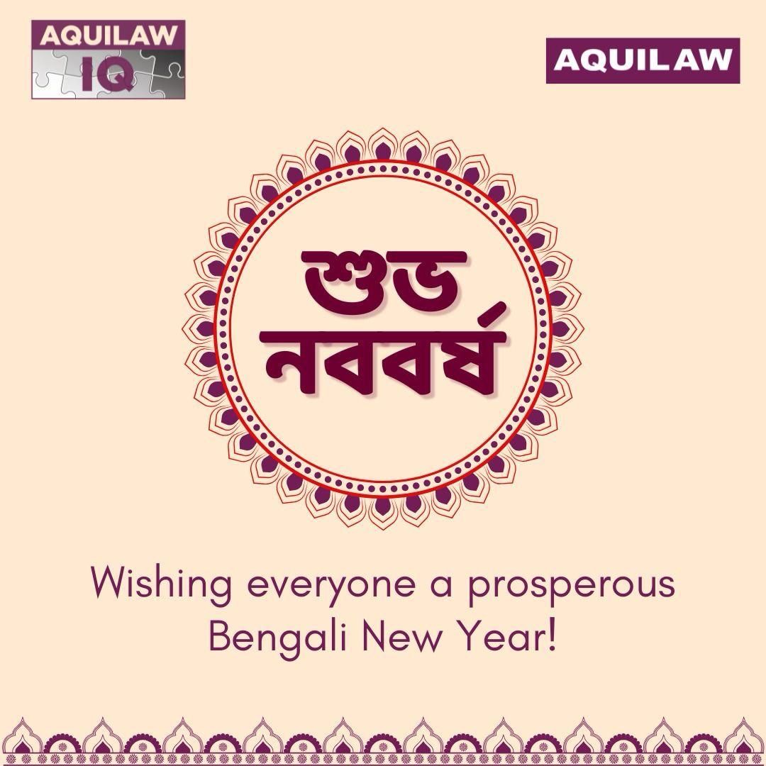 Wishing everyone a year of growth and new beginnings. Subho Boboborsho.