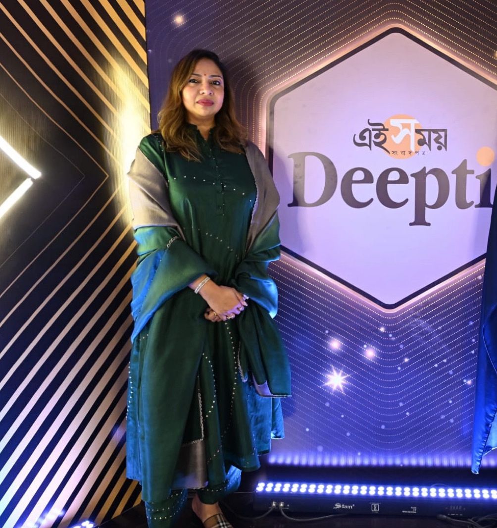 Our Managing Partner, Sucharita Basu delivers a powerful speech at Deepti 2025 - a unique beauty pageant organised by Ei Samay.