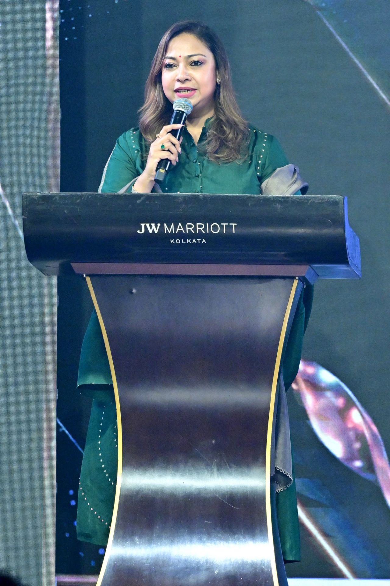 Our Managing Partner, Sucharita Basu delivers a powerful speech at Deepti 2025 - a unique beauty pageant organised by Ei Samay.